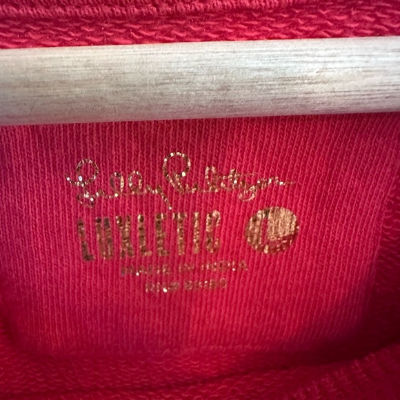 Lily Pulitzer Beach Comber Pullover in Ruby Red - Size Large - Picture 2 of 11